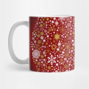 A Thousand Snowflakes in Festive Red Mug